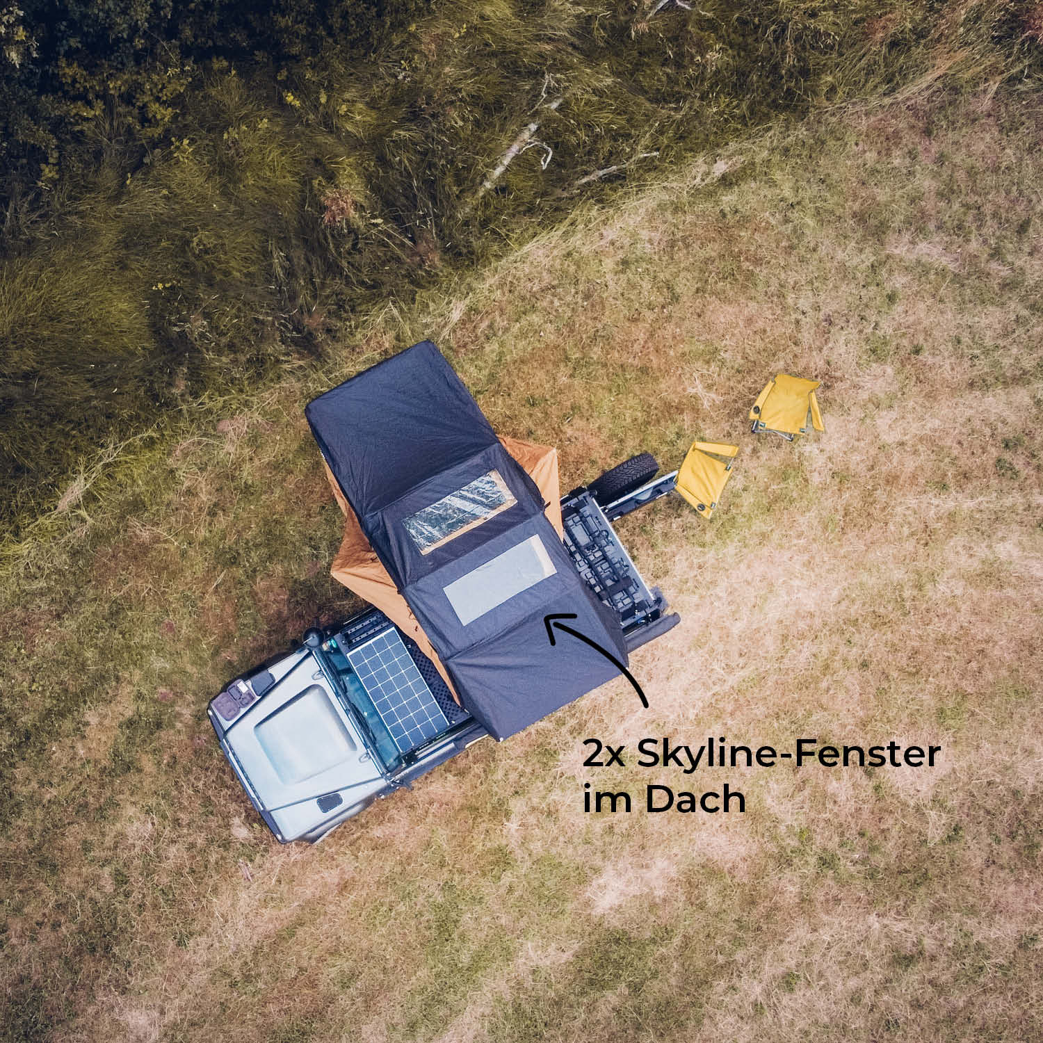 Vickywood Big Willow Gen 3 Goldbraun Landrover oben
