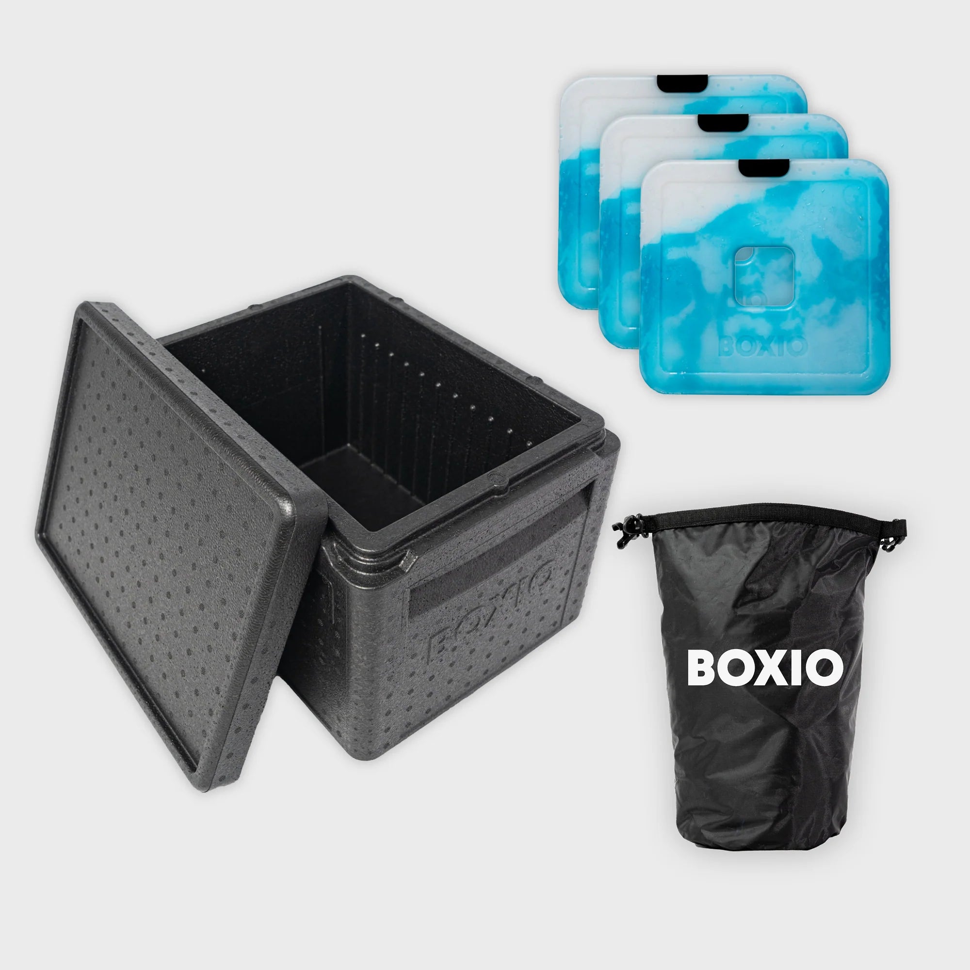 BOXIO COOL: Leichte, stapelbare Kühlbox aus recyclebarem EPP. Ideal für Camping, Vanlife & Outdoor-Abenteuer. Nachhaltig & robust.