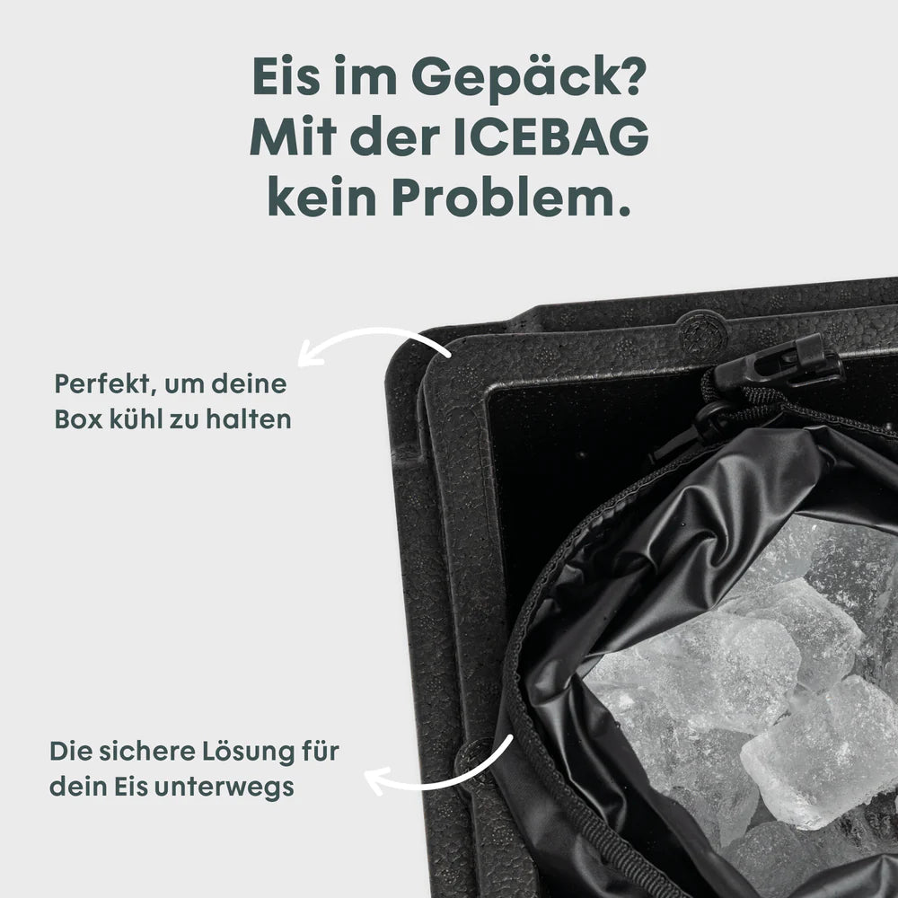 BOXIO COOL: Leichte, stapelbare Kühlbox aus recyclebarem EPP. Ideal für Camping, Vanlife & Outdoor-Abenteuer. Nachhaltig & robust.