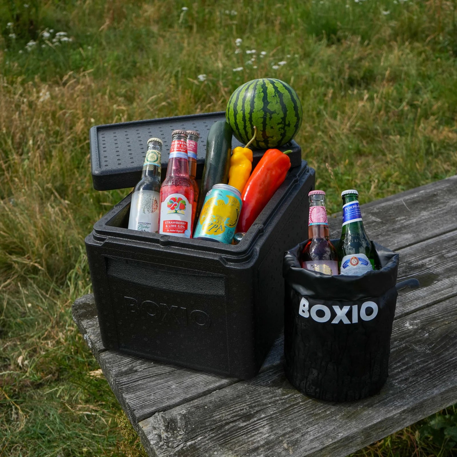 BOXIO COOL: Leichte, stapelbare Kühlbox aus recyclebarem EPP. Ideal für Camping, Vanlife & Outdoor-Abenteuer. Nachhaltig & robust.