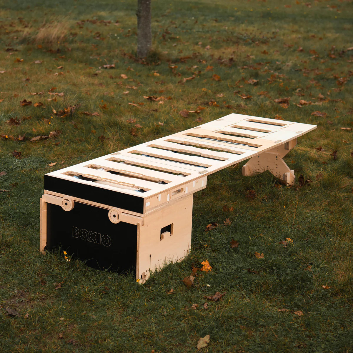 BOXIO RACK Modulare Campingbox mit Bett BUNDLE S