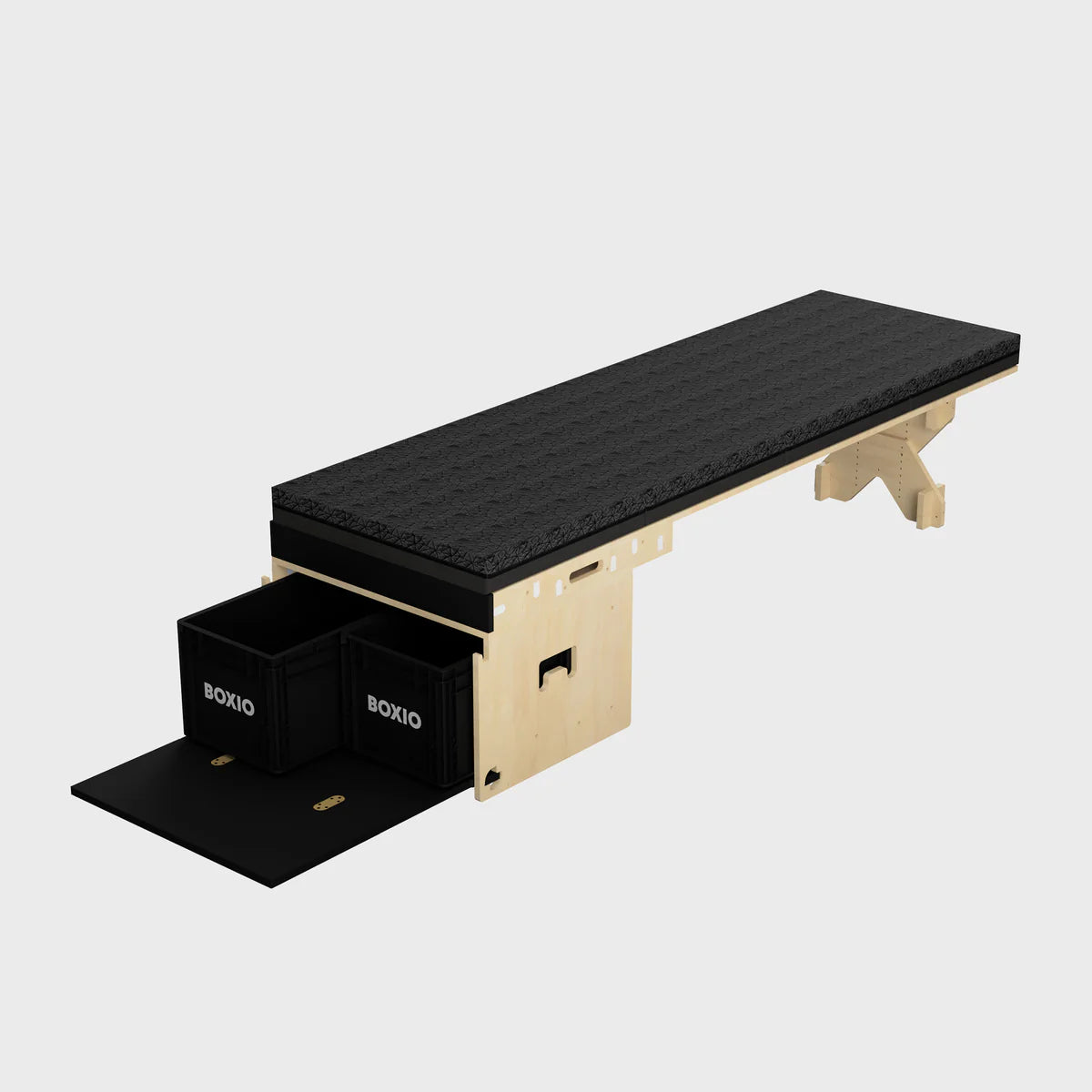 BOXIO RACK Modulare Campingbox mit Bett BUNDLE S