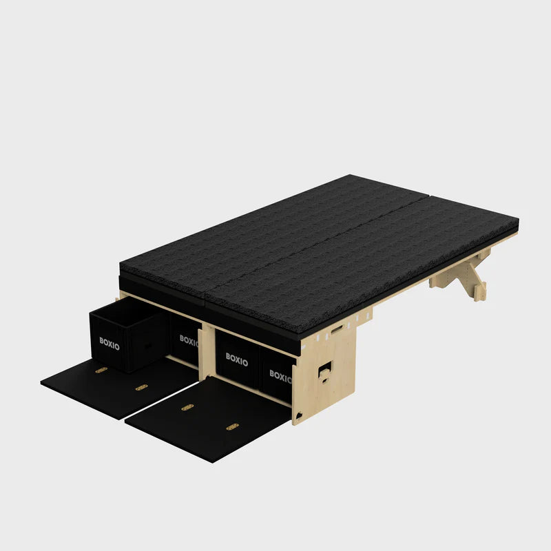 BOXIO RACK Modulare Campingbox mit Bett BUNDLE XL