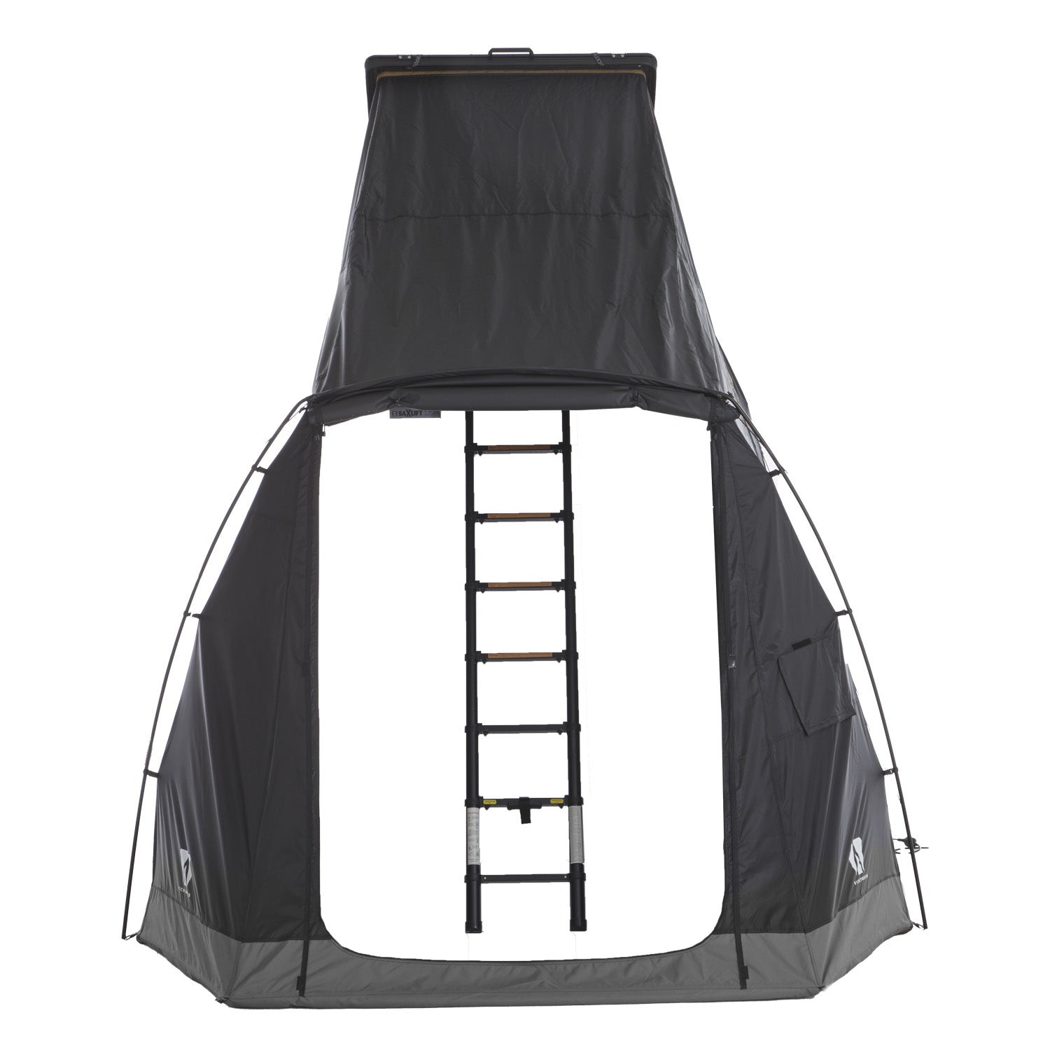 Praktisches Vorzelt für das CUMARU LIGHT: schneller Aufbau durch robusten Reißverschluss, Moskitonetze, stabiler Stand, kompaktes Packmaß.