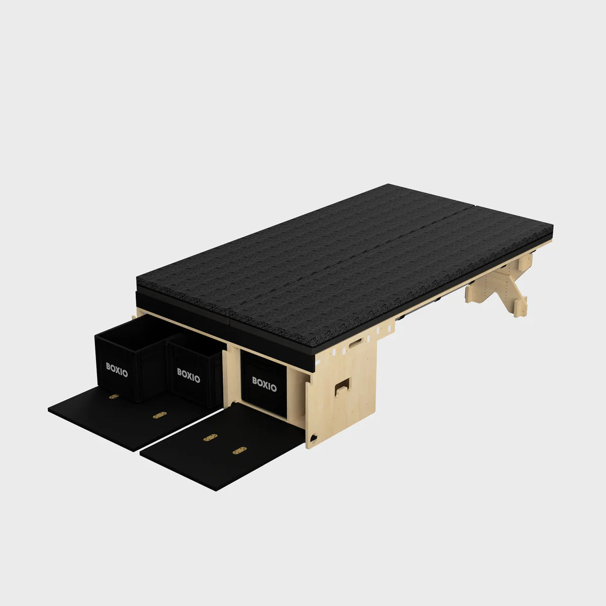 BOXIO RACK Modulare Campingbox mit Bett BUNDLE L