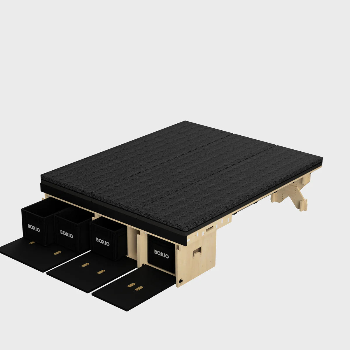 BOXIO RACK Modulare Campingbox mit Bett BUNDLE XXL