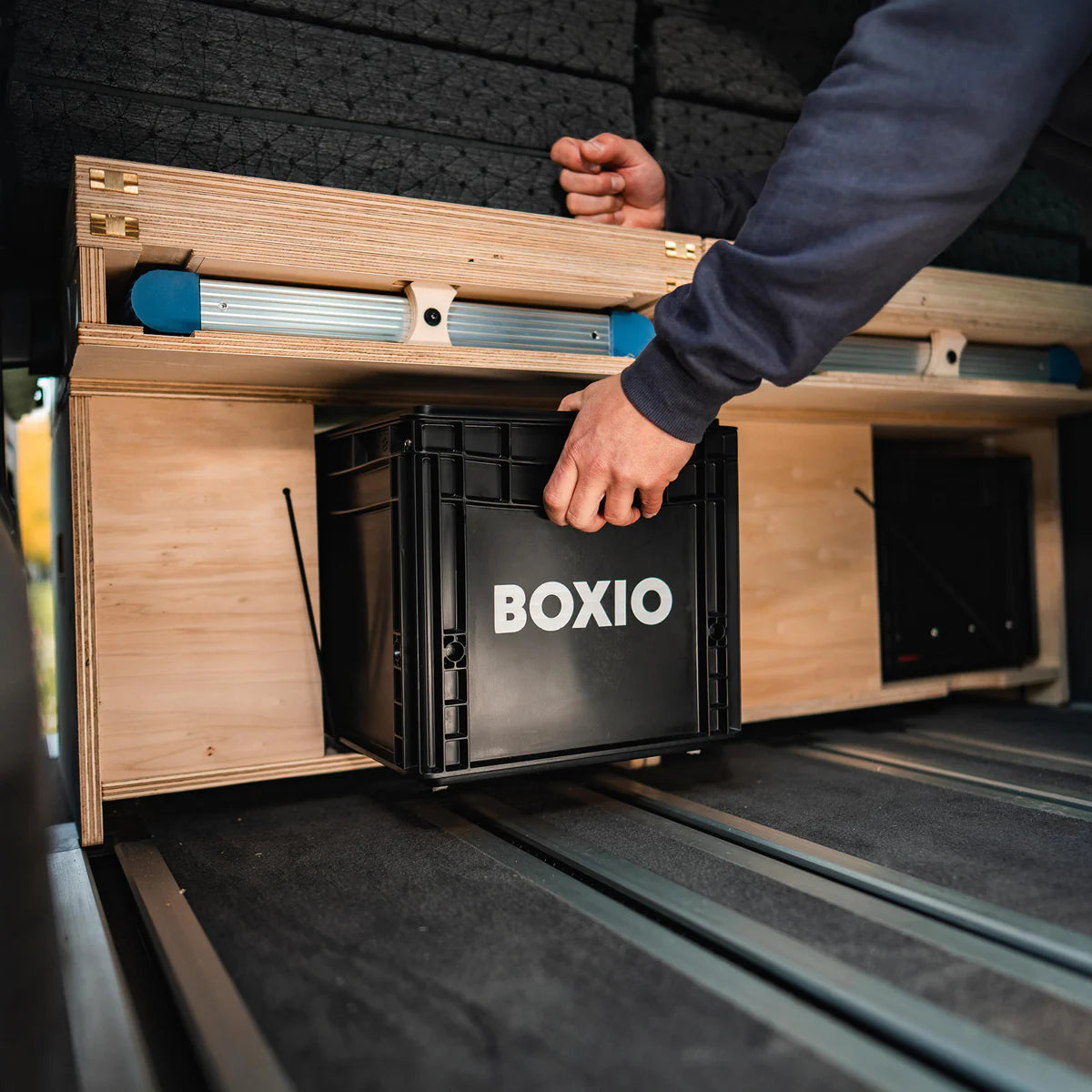 BOXIO RACK Modulare Campingbox mit Bett BUNDLE M