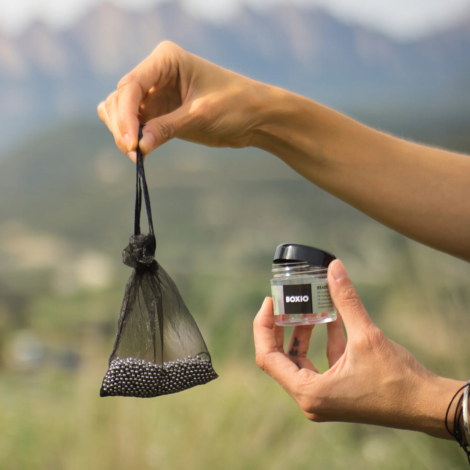 BOXIO WASH PLUS mobiles Waschbecken mit Campingdusche
