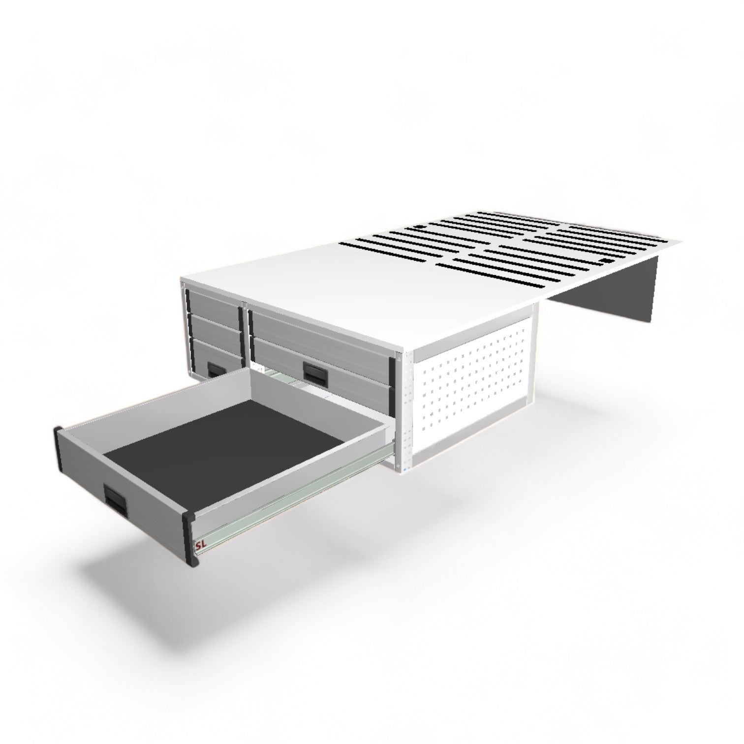 Mit unseren Camperboxen wird dein VW Bus in Minuten zum Camper! Robust, praktisch & gemütlich – inkl. Heckküche, Bettgestell und Matratze.