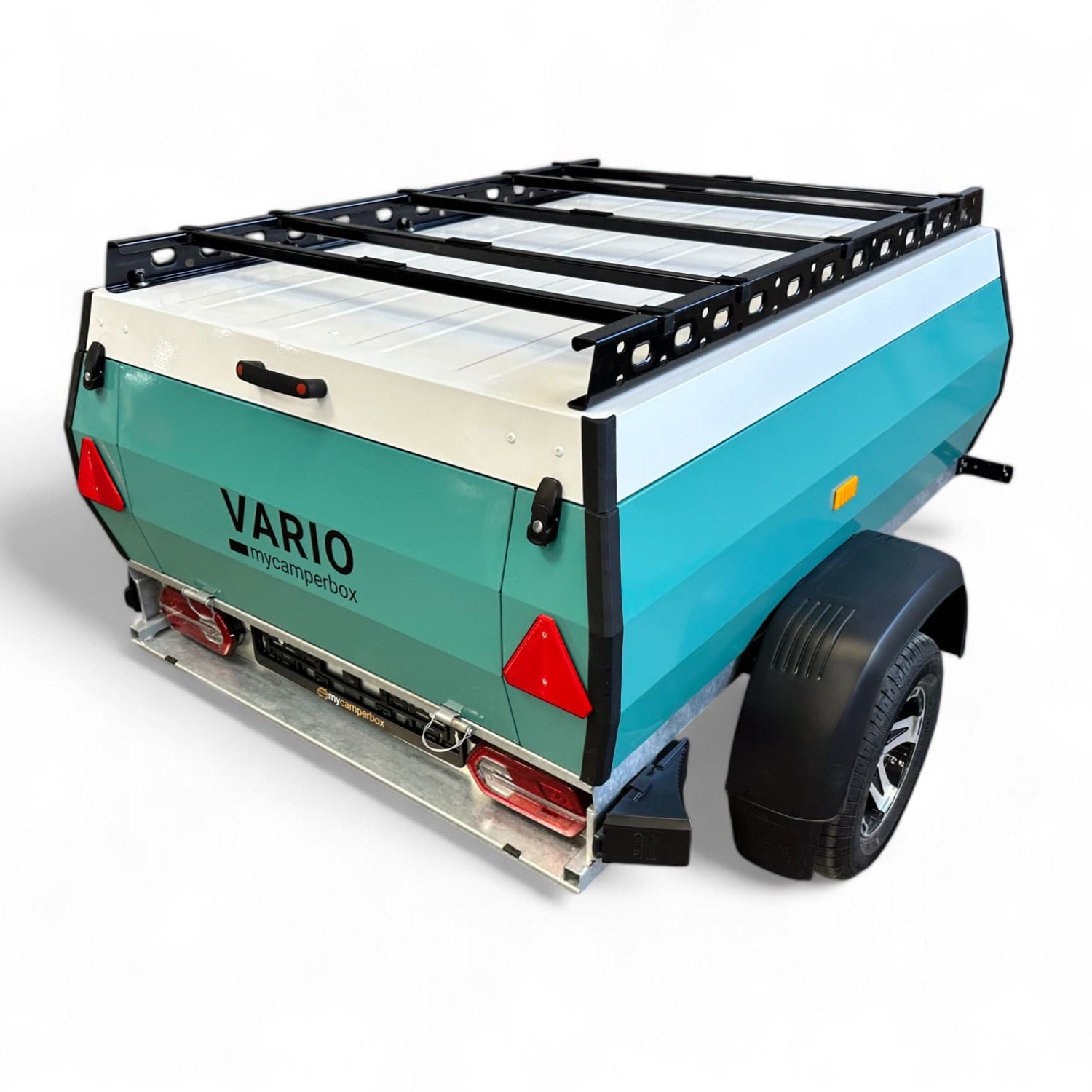 VARIO Cargoliner Anhänger mit personalisierbarer Farbe, 720L Ladevolumen, und flexibler Ausstattung für Outdoor-Abenteuer.