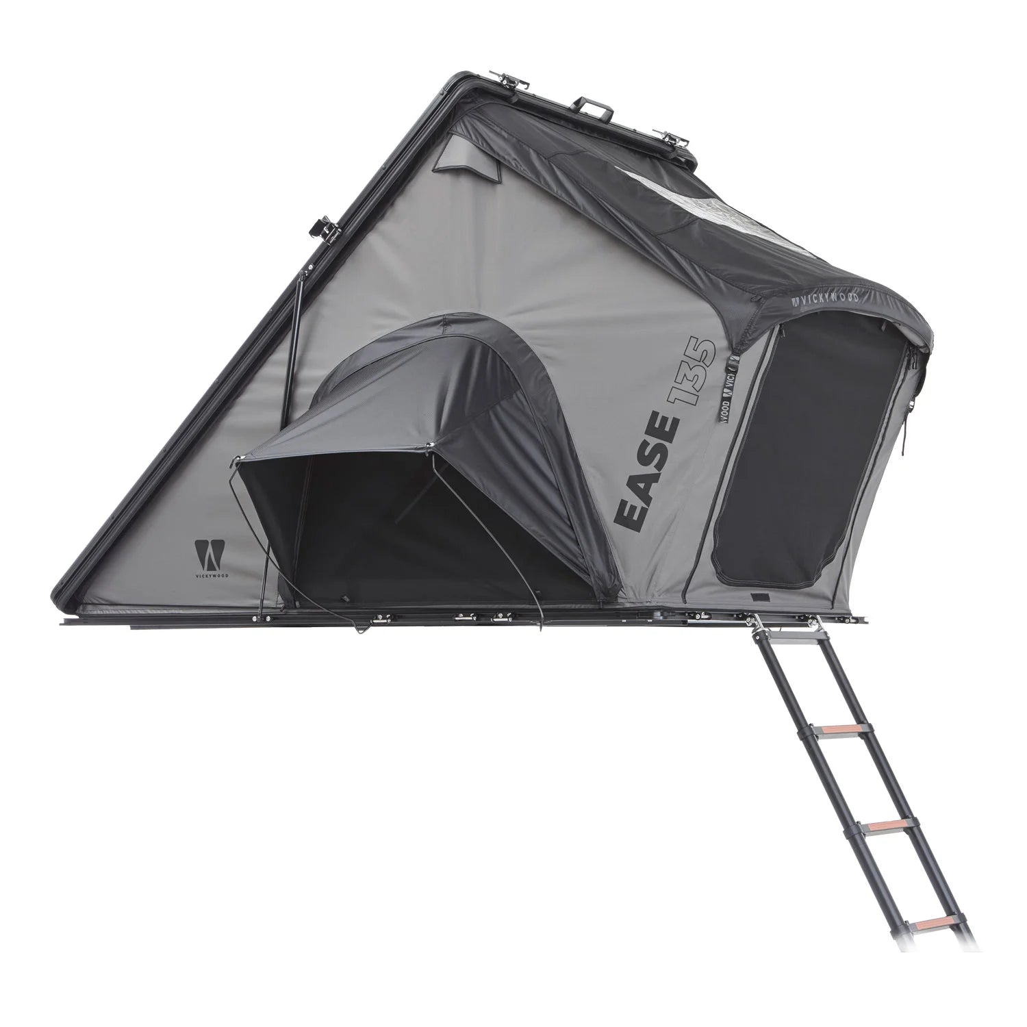 VICKYWOOD Hartschalen-Dachzelt CUMARU EASE 135 Grau | mycamperbox