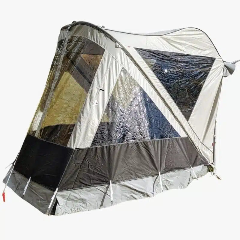 Hero Camper Küchenzelt – Wasserdichtes Vorzelt mit klaren Fensterseiten für mehr Platz zum Kochen und Entspannen, inkl. Gestänge und Armaturen, für die Montage am Camper.