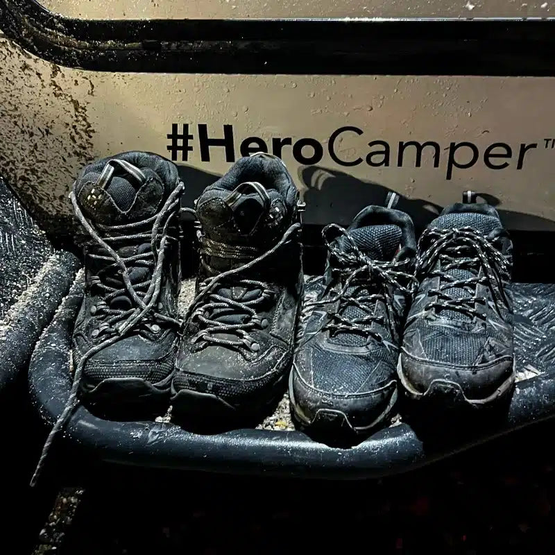 HeroCamper Kugelkopf-Halterung für Fahrradträger, sicher und flexibel, ideal für Outdoor-Abenteuer und Campingreisen.