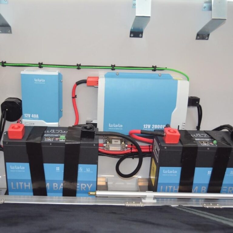 Wechselrichterpaket 1000W LifePo für Hero Campers mit Lithium Akkus, Ladegerät und 2000W Wechselrichter.
