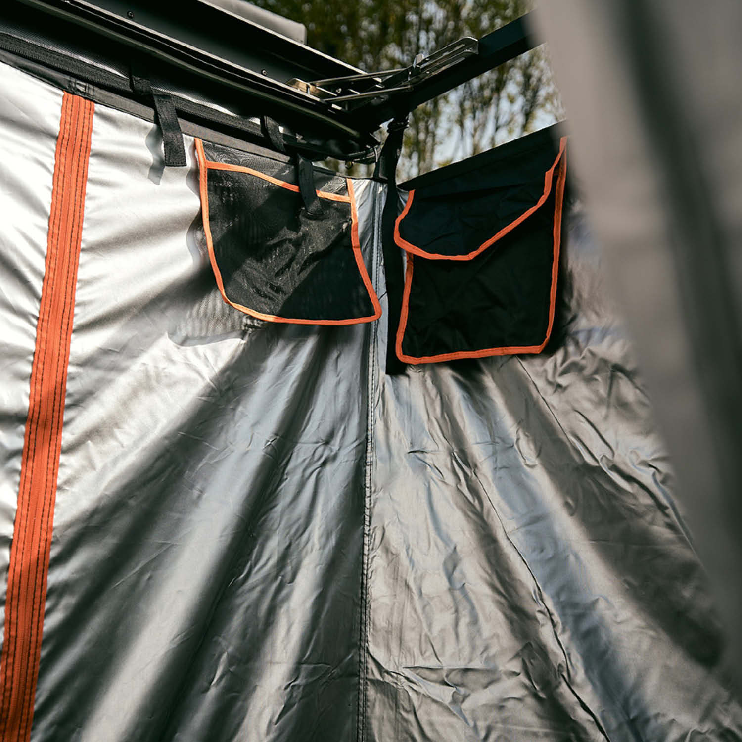 VICKYWOOD Duschzelt: Schneller Aufbau, blickdicht, LED-Licht, Taschen für Accessoires, 100x180 cm – Dusche & Umkleide in einem!