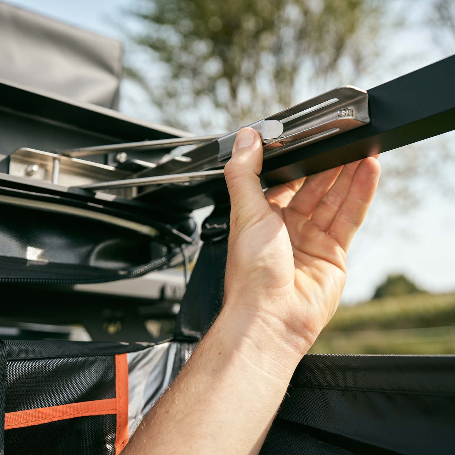 VICKYWOOD Duschzelt: Schneller Aufbau, blickdicht, LED-Licht, Taschen für Accessoires, 100x180 cm – Dusche & Umkleide in einem!