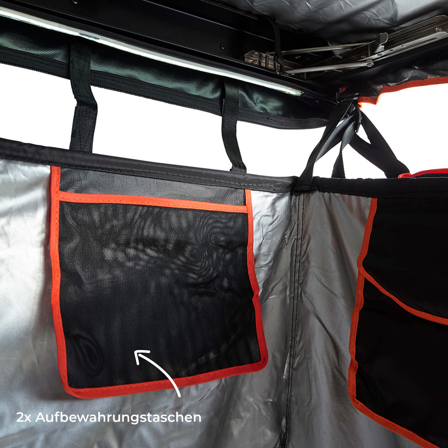 VICKYWOOD Duschzelt: Schneller Aufbau, blickdicht, LED-Licht, Taschen für Accessoires, 100x180 cm – Dusche & Umkleide in einem!