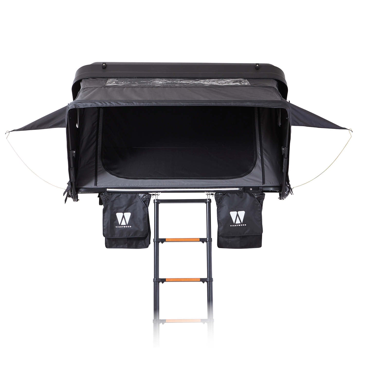 Hybrid Dachzelt MIGHTY OAK Gen 3.0: robuste Hartschale, recycelter Stoff, LED-Licht, schnell aufbaubar, ideal für 2-3 Personen, ganzjährig nutzbar.