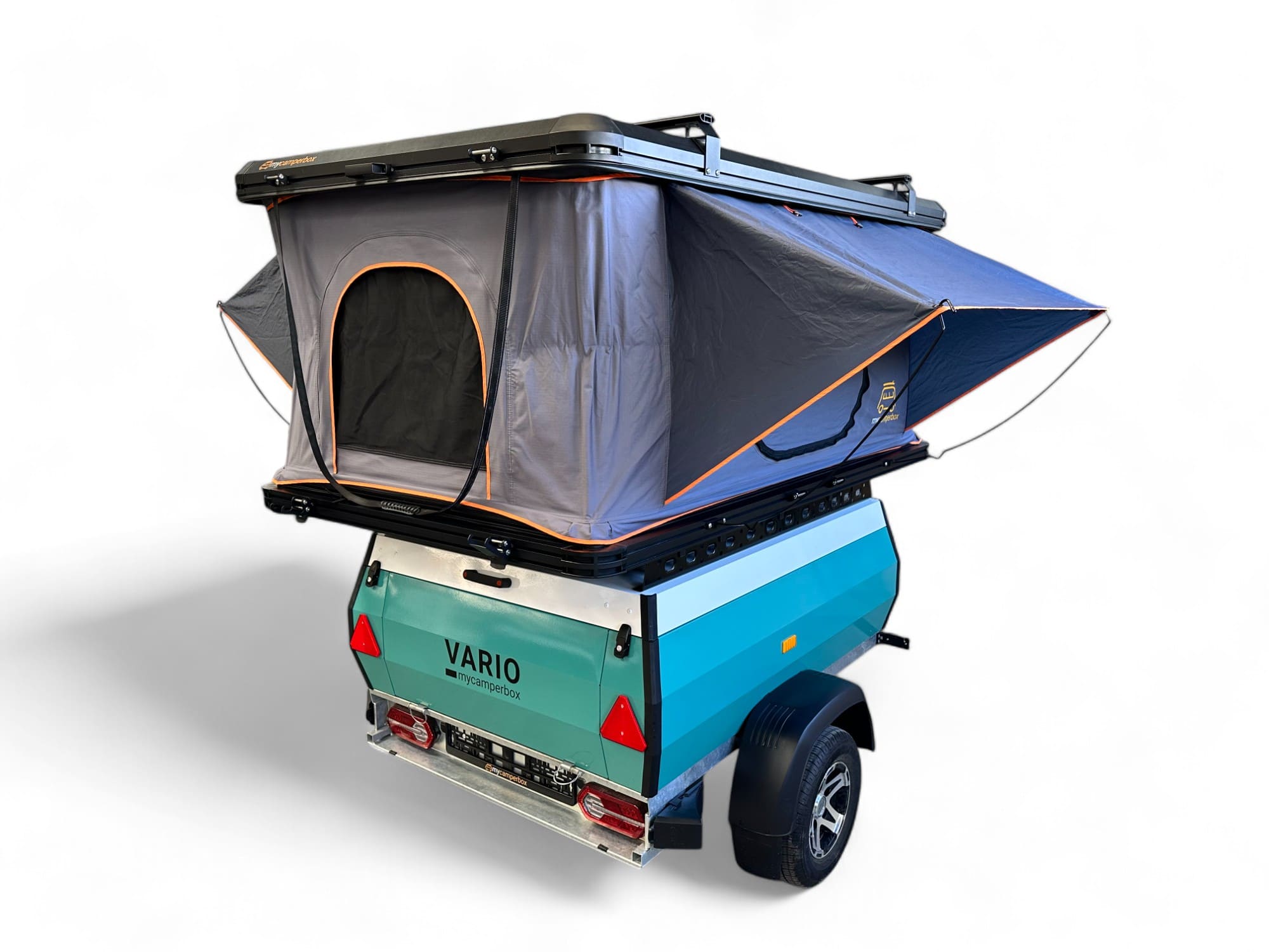VARIO Comfortliner Anhänger mit Campnest 120 Dachzelt, flexibler Ausstattung und hoher Nutzlast für unvergessliche Outdoor-Abenteuer.