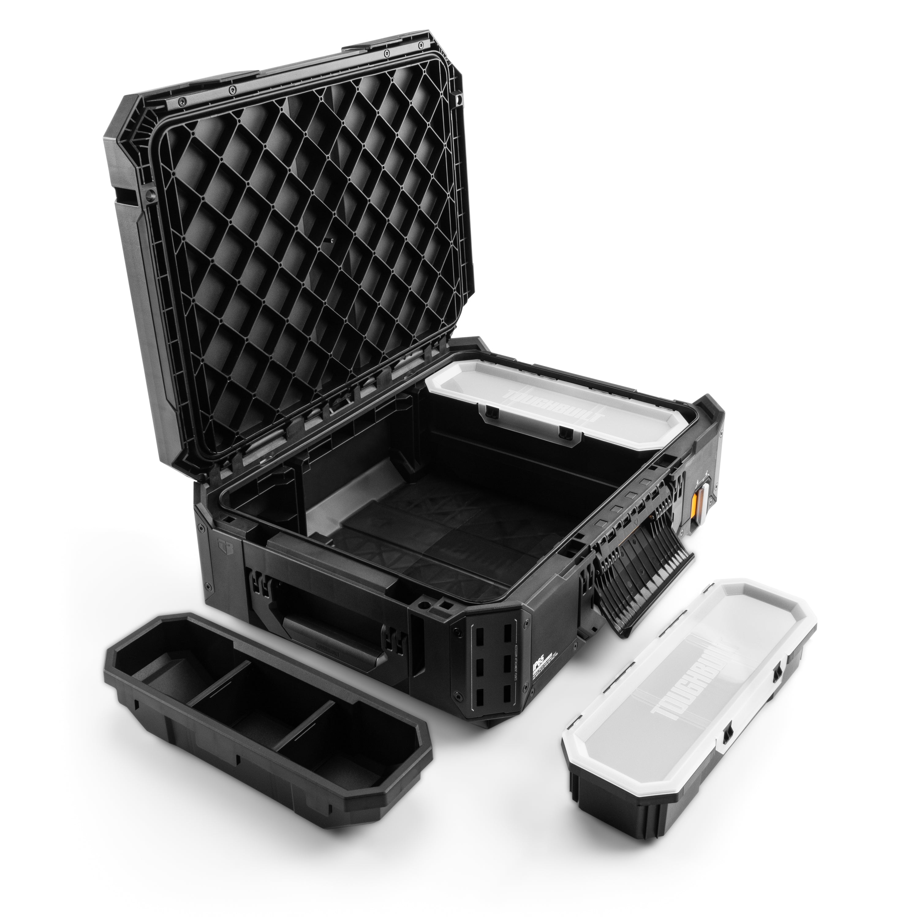 STACKTECH Campingbox TB-B1-B-30 für Outdoor-Enthusiasten: Schnell zugänglich, sicher, robust, mit individueller Anpassbarkeit und praktischer Verriegelung.