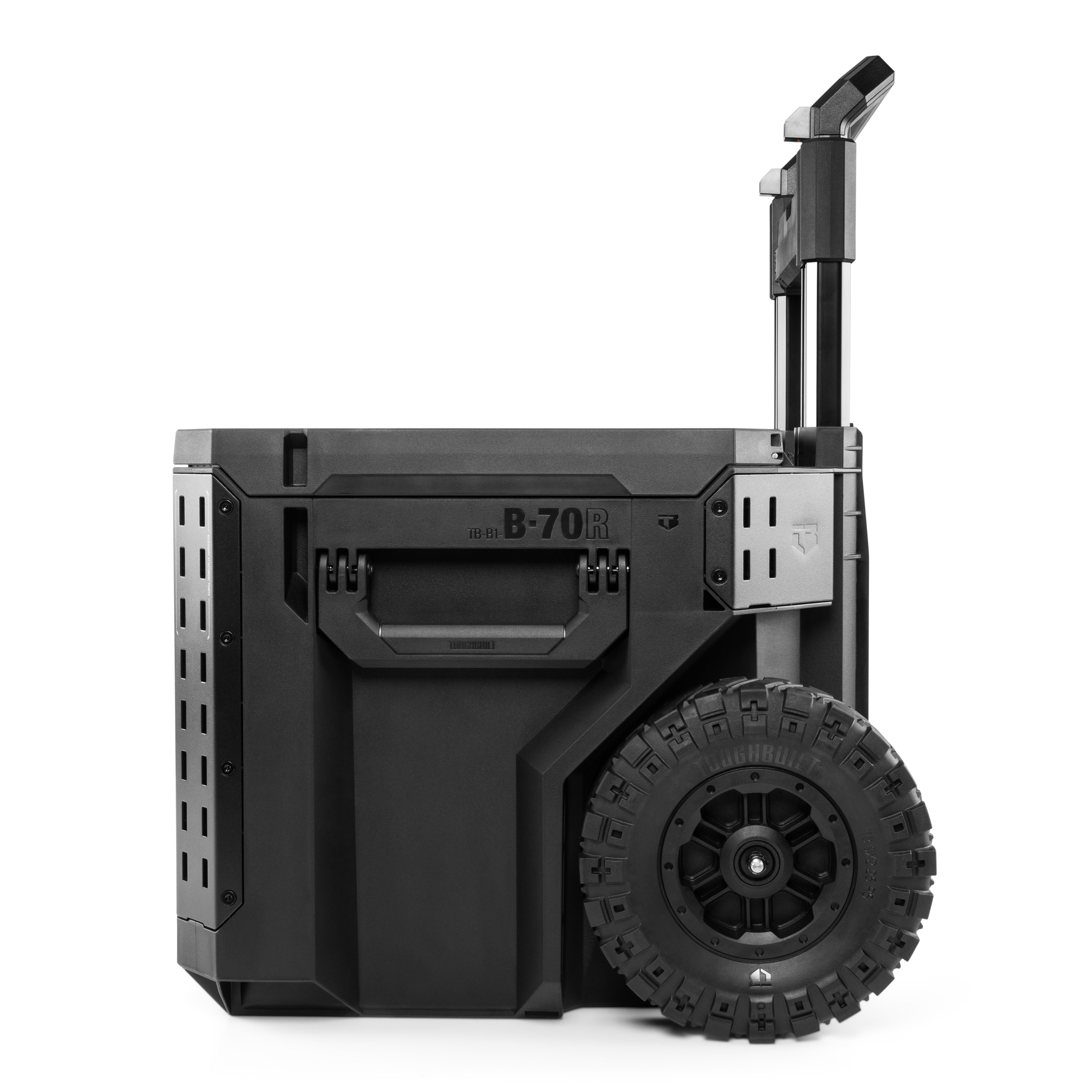 3-teiliges Camping- und Kitchenbox-Set mit Rollen. Staub- und wasserdicht, IP65, modulare Einsätze, robust und geländegängig.