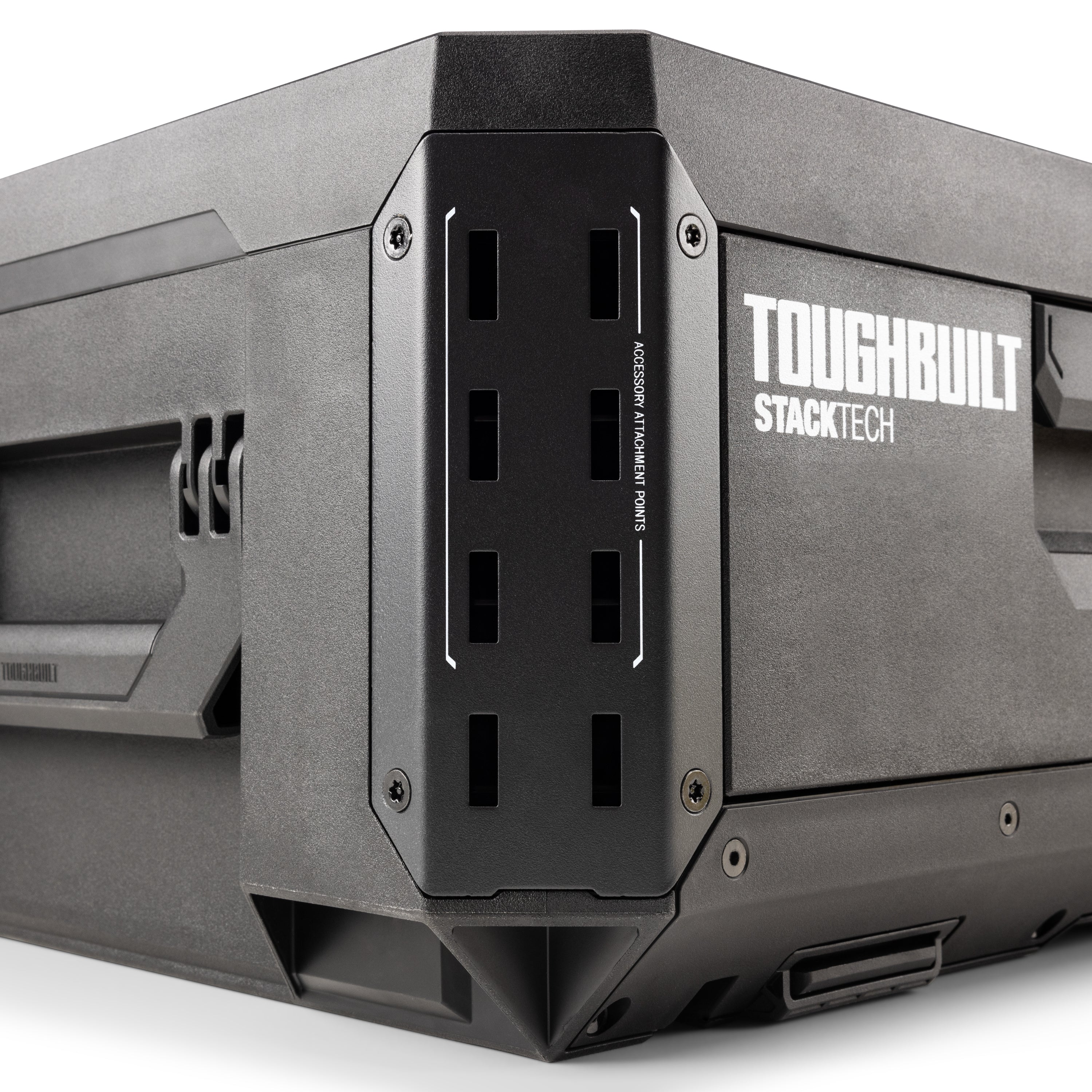 STACKTECH Campingbox mit 1 Schublade TB-B1-D-70-1. Schnellzugriff, robust, stahlverstärkter Deckel, IP65, modular anpassbar für Outdoor-Aktivitäten.