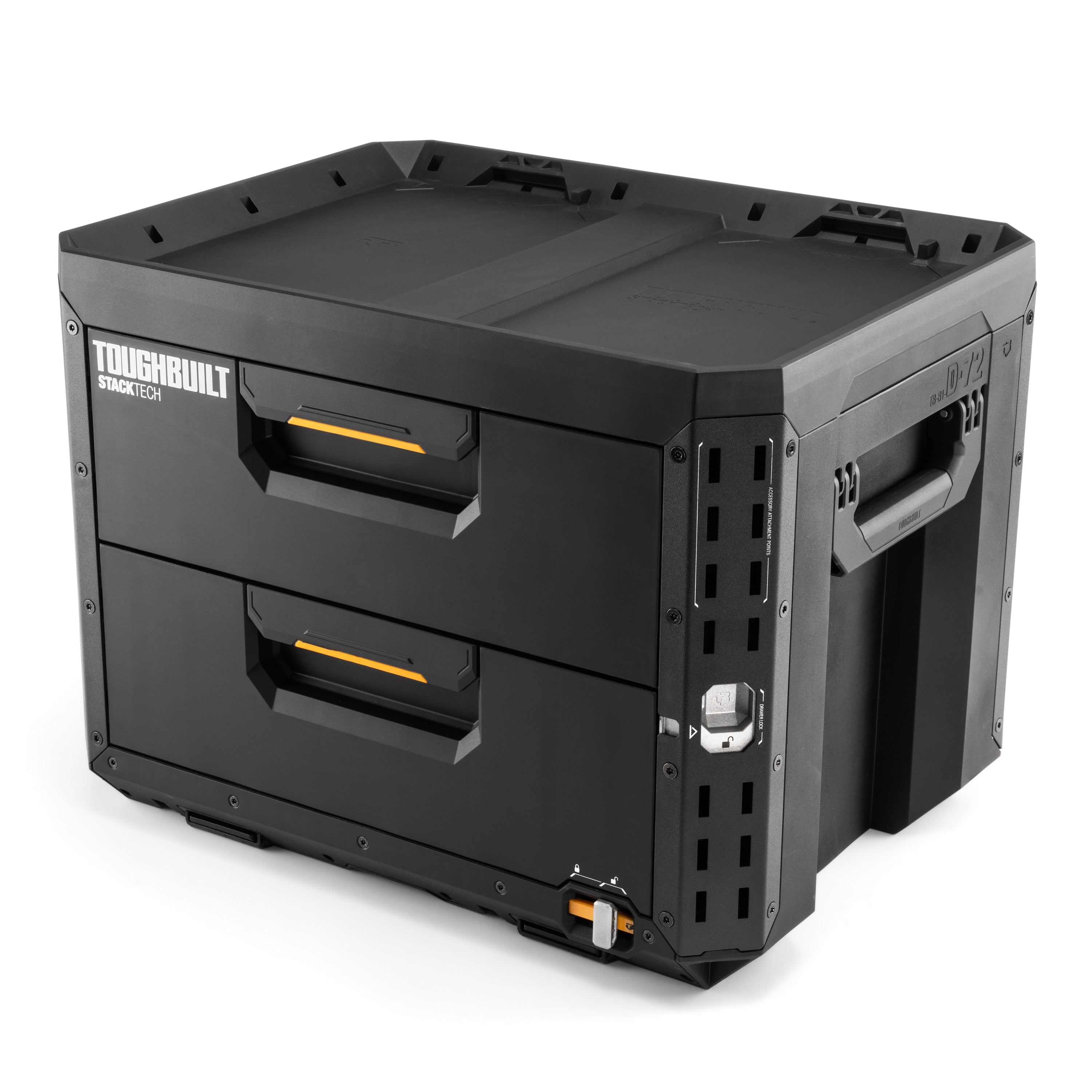 TOUGHBUILT 2-Drawer Locking Box Campingbox mit 2 Schubladen TB-B1-D-72