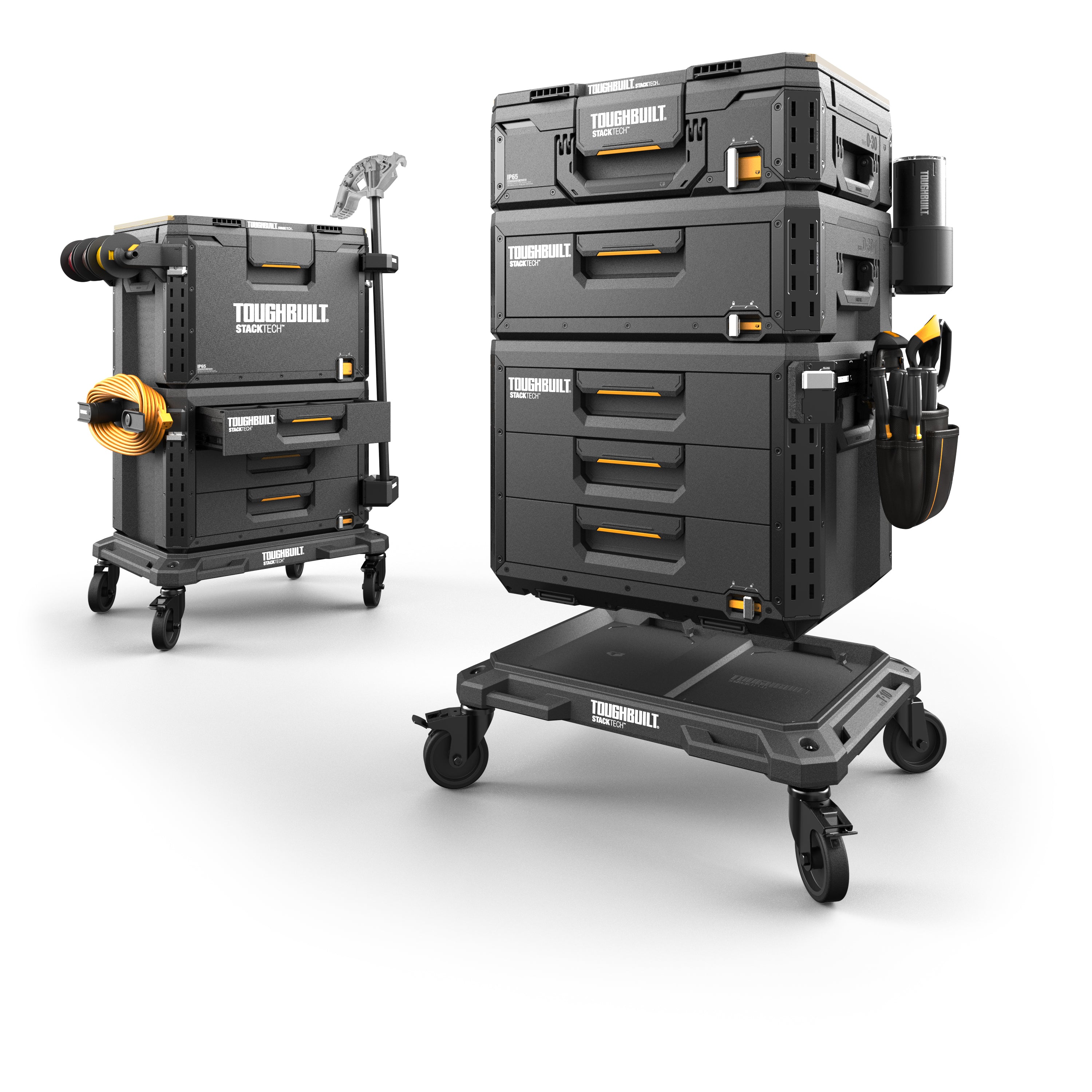 Vielseitiger StackTech Rollenhalter für Küchen- und Toilettenpapier beim Camping, flexibel und einfach zu positionieren.