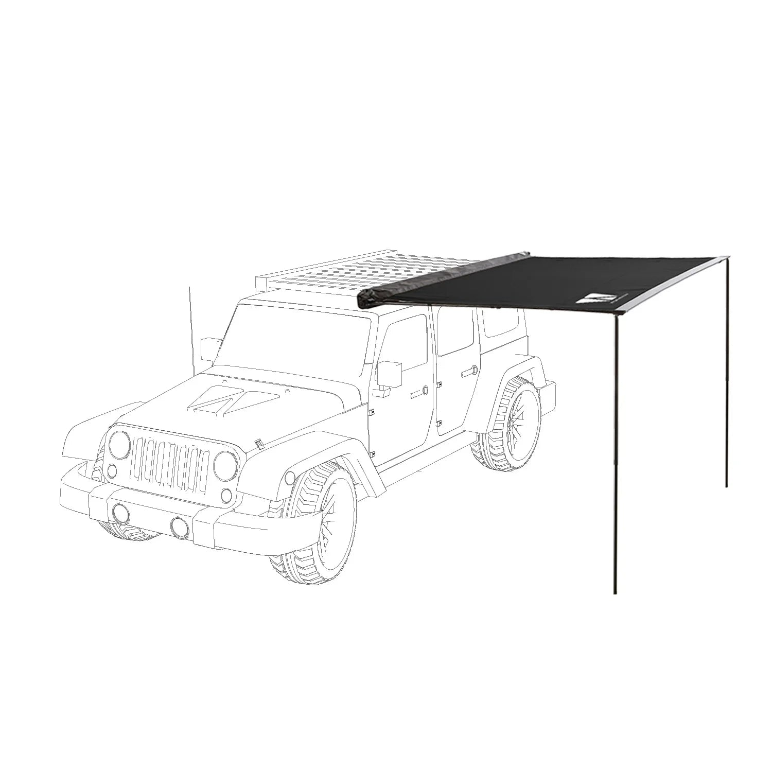 VICKYWOOD Heck- & Seitenmarkise