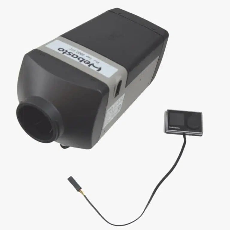 Webasto Diesel-Luftheizung für Fahrzeuge und Boote, effiziente und geräuscharme Heizlösung mit Frischlufteinlass, App-Steuerung und geringerem Kraftstoffverbrauch.