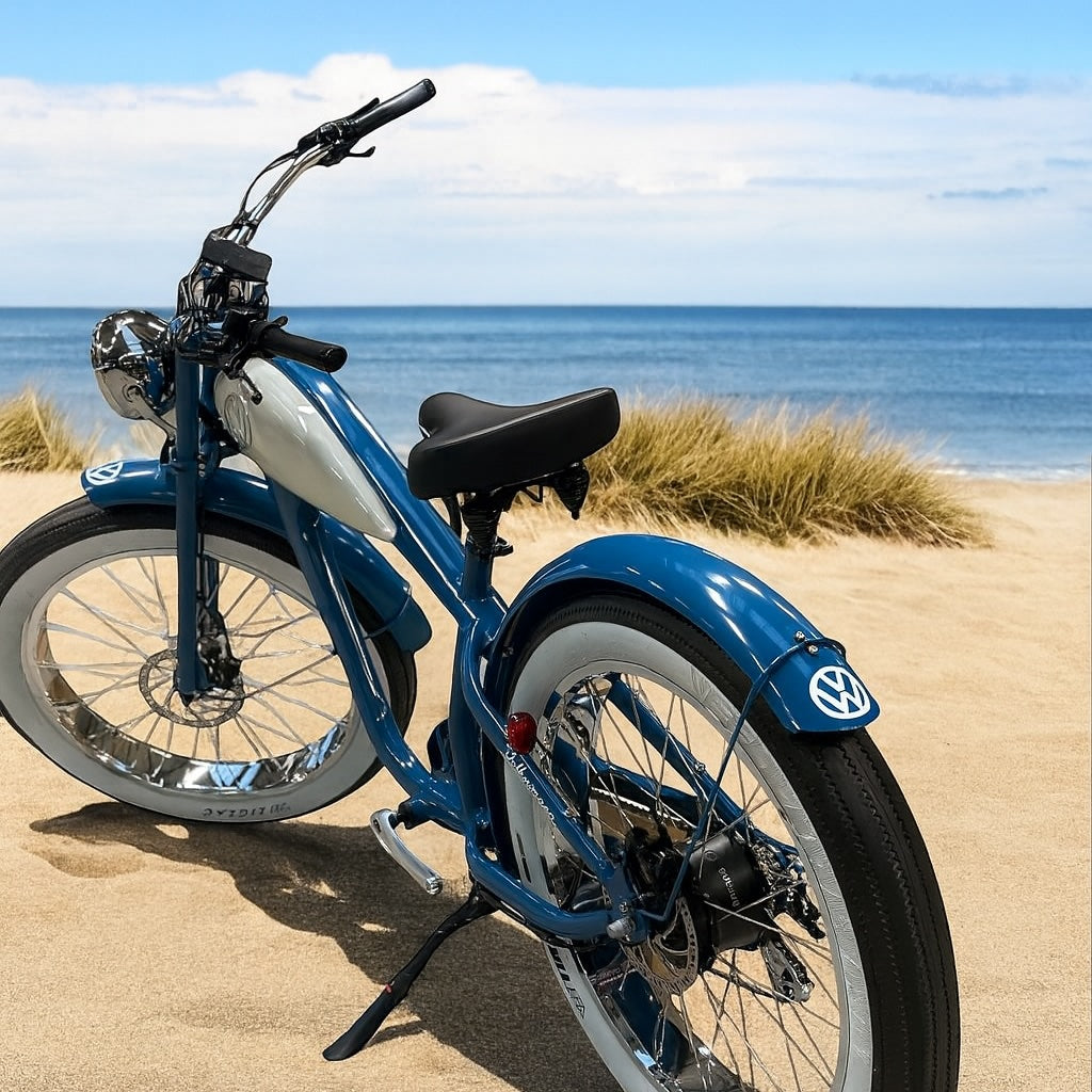 Volkswagen Bulli Bike Chrome – designed by MC E-Bike Blau