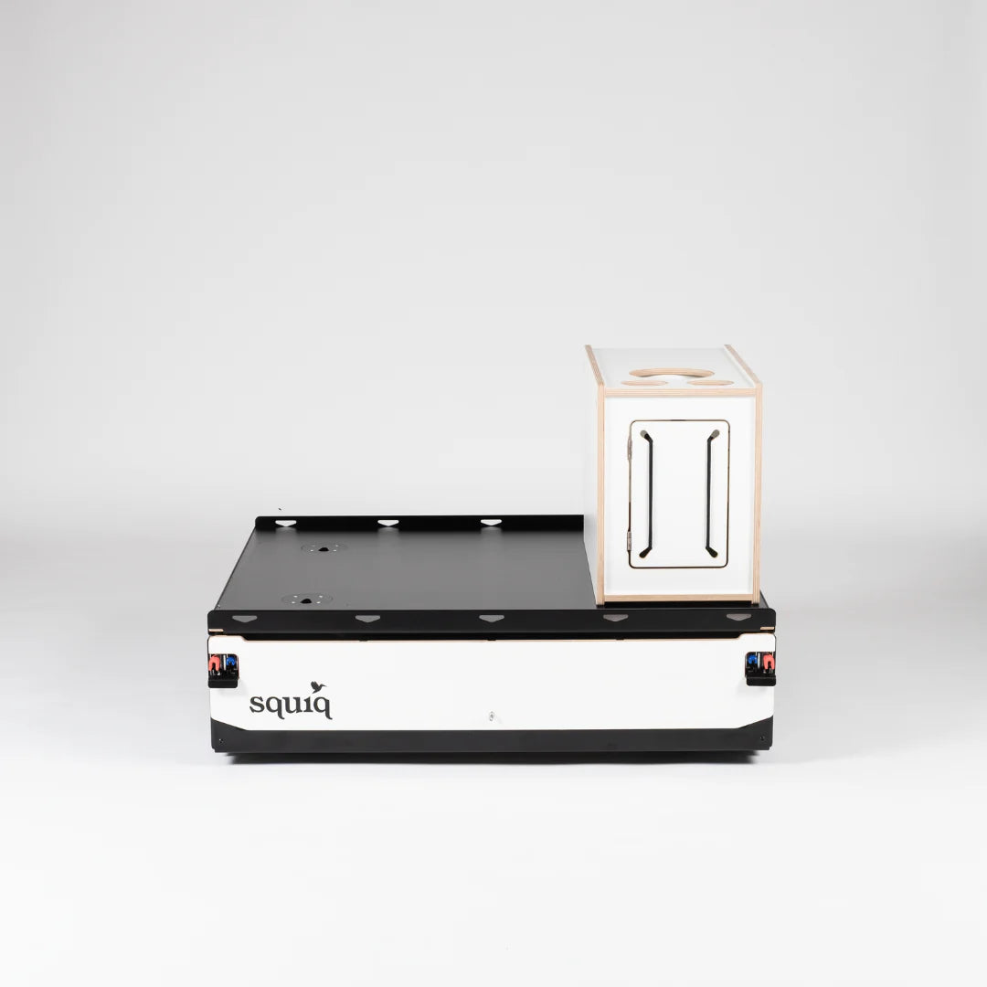 squiq Traveler compact – Campingbox und Kofferraumauszug für kleine Kombis