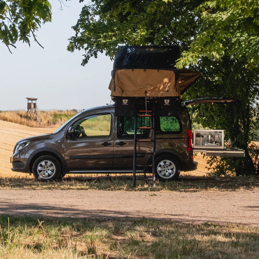 squiq Traveler max – Campingbox und Kofferraumauszug für Vans