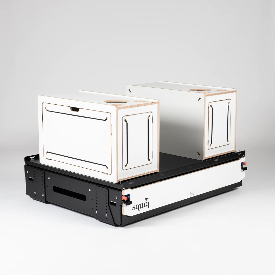 squiq Traveler max – Campingbox und Kofferraumauszug für Vans