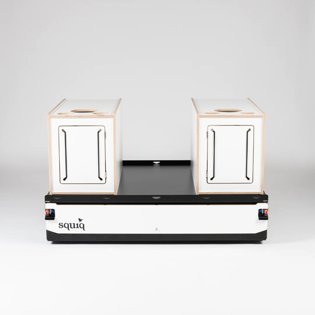 squiq Traveler max – Campingbox und Kofferraumauszug für Vans