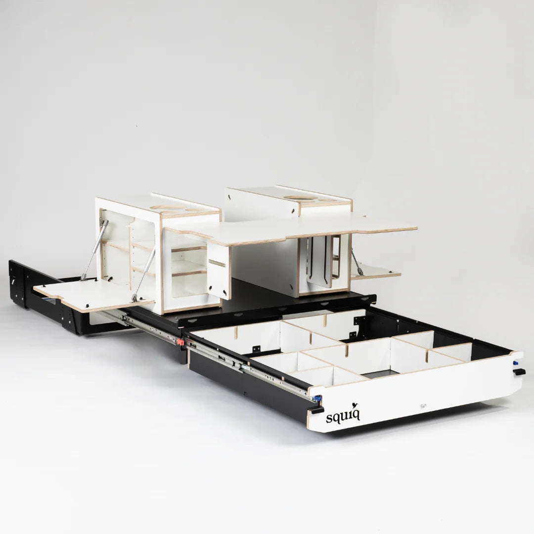 squiq Traveler regular – Campingbox und Kofferraumauszug für Kombis und große SUVs