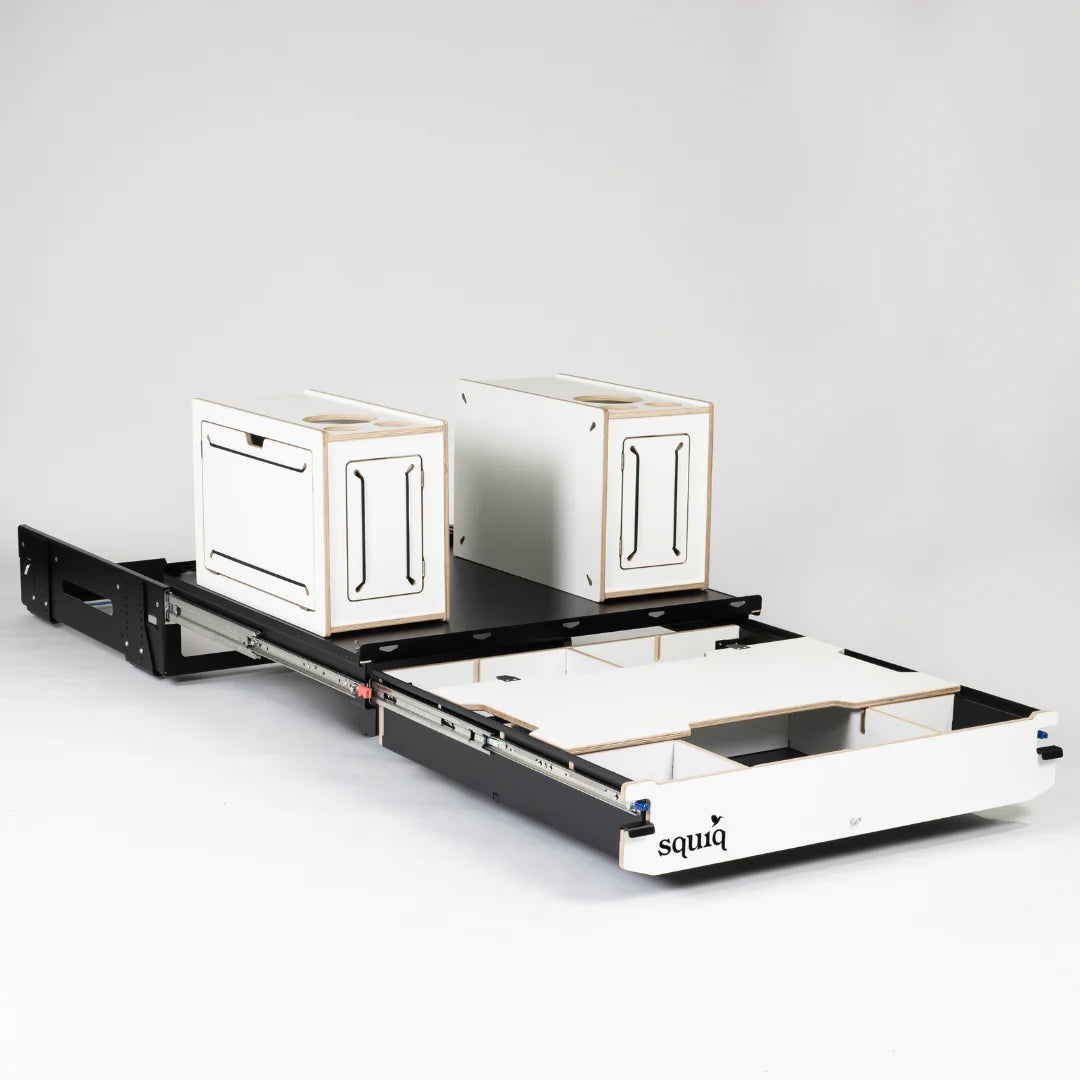 squiq Traveler Regular – Campingbox und Kofferraumauszug für Kombis und große SUVs