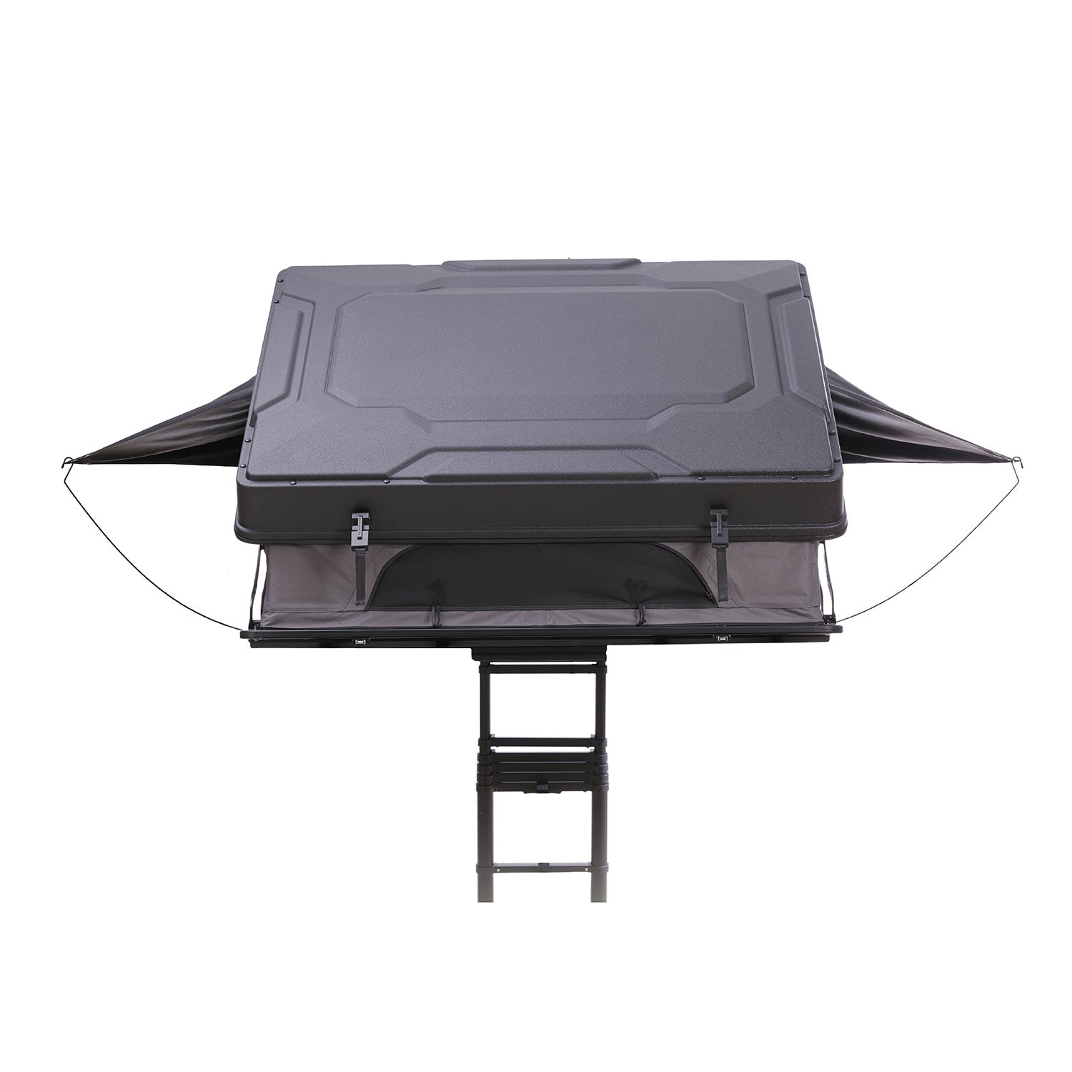 Leichtbau-Hybrid-Dachzelt MIGHTY OAK LIGHT: nur 69 kg, robuste Hartschale, STABILUS-Federn, LED, Platz für 2 Personen, Zubehör optional.
