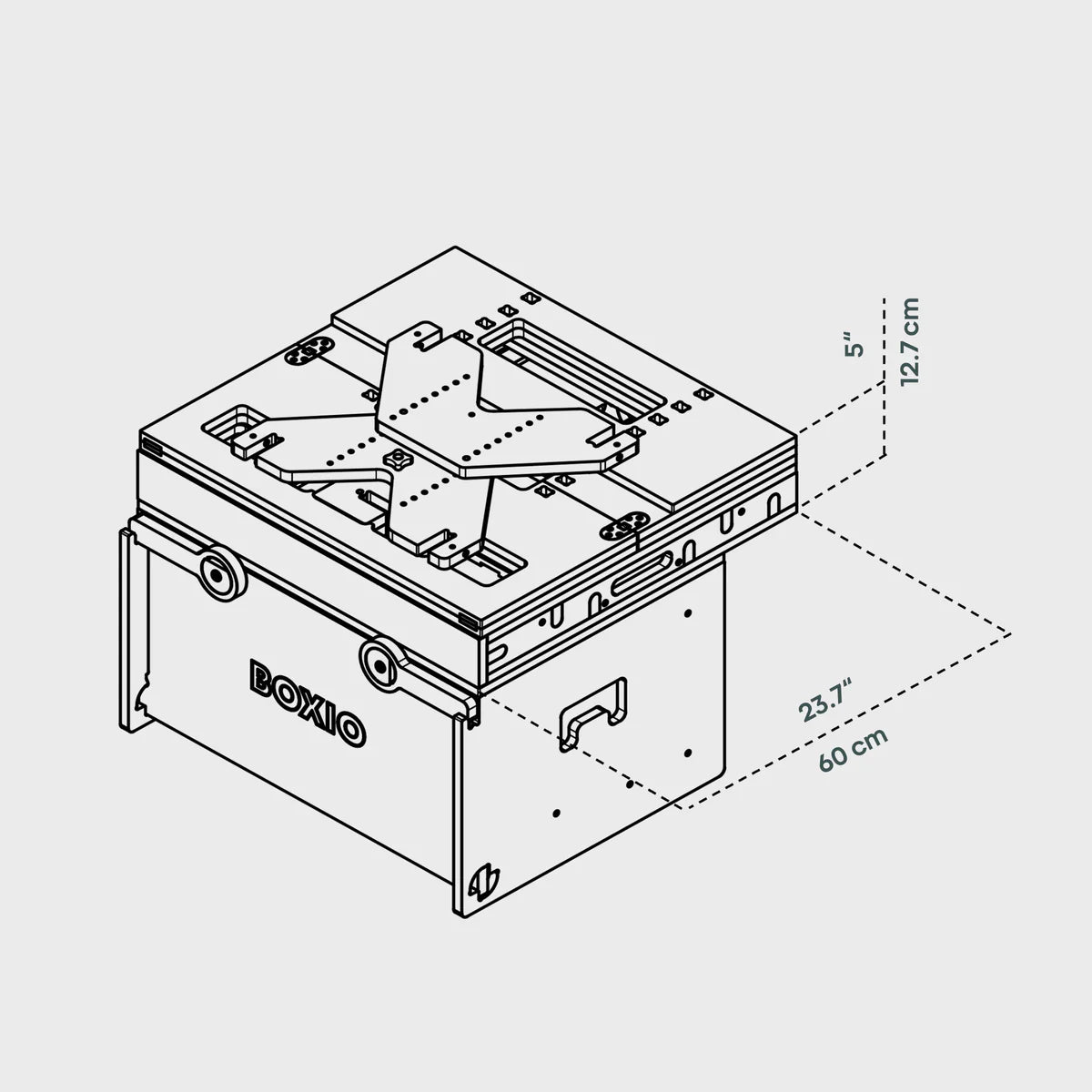 BOXIO RACK Modulare Campingbox mit Bett BUNDLE S