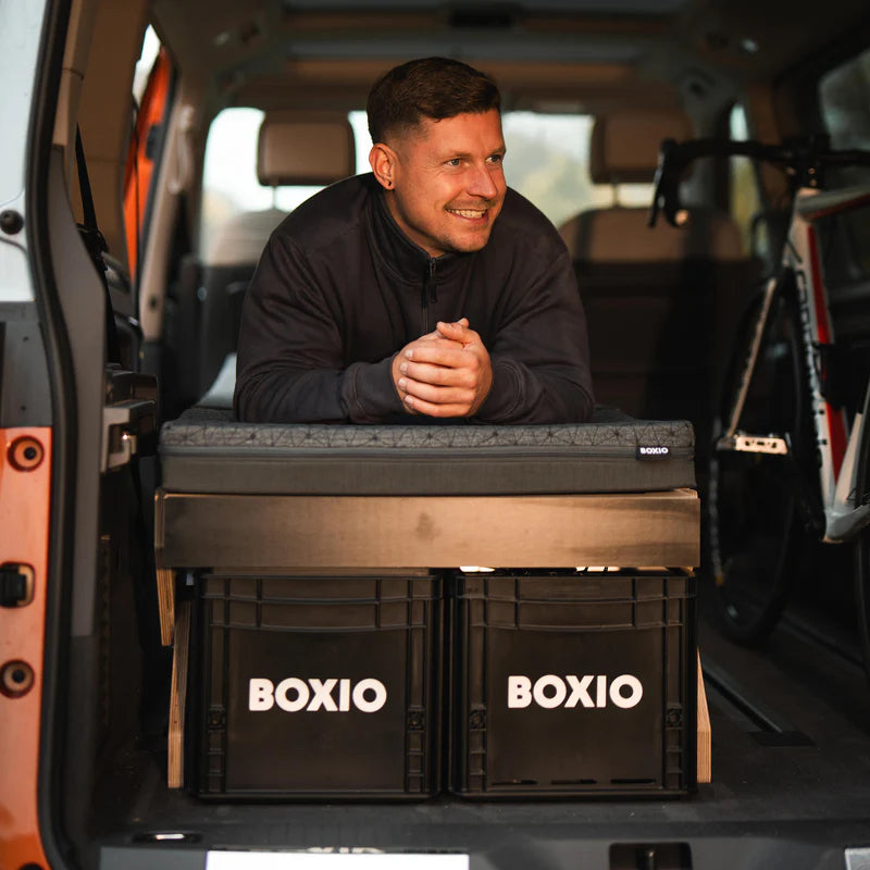 BOXIO RACK Modulare Campingbox mit Bett BUNDLE XL