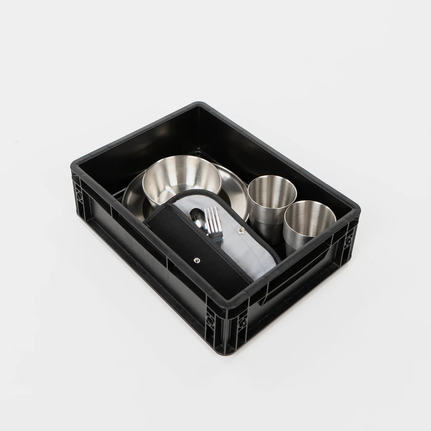 BOXIO COOK UP Eurobox mit Geschirr & Besteck für 4 Personen