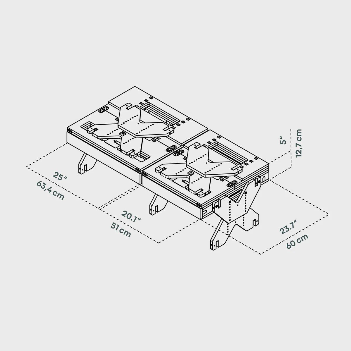 BOXIO RACK Modulares Campingbett L