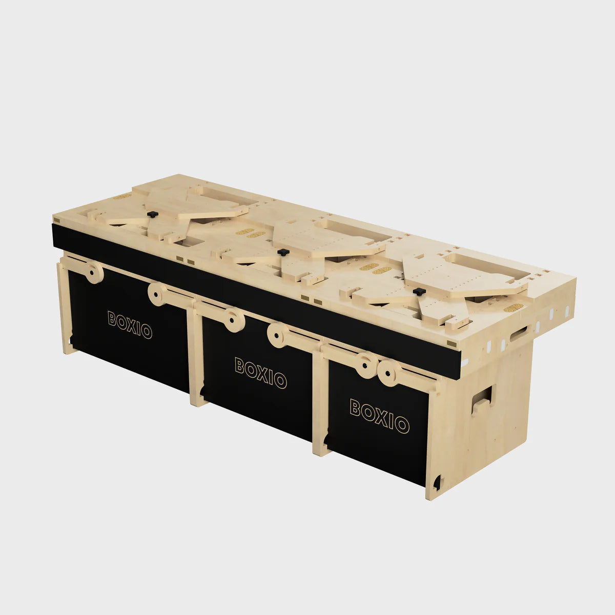 BOXIO RACK Modulare Campingbox mit Bett BUNDLE XXL