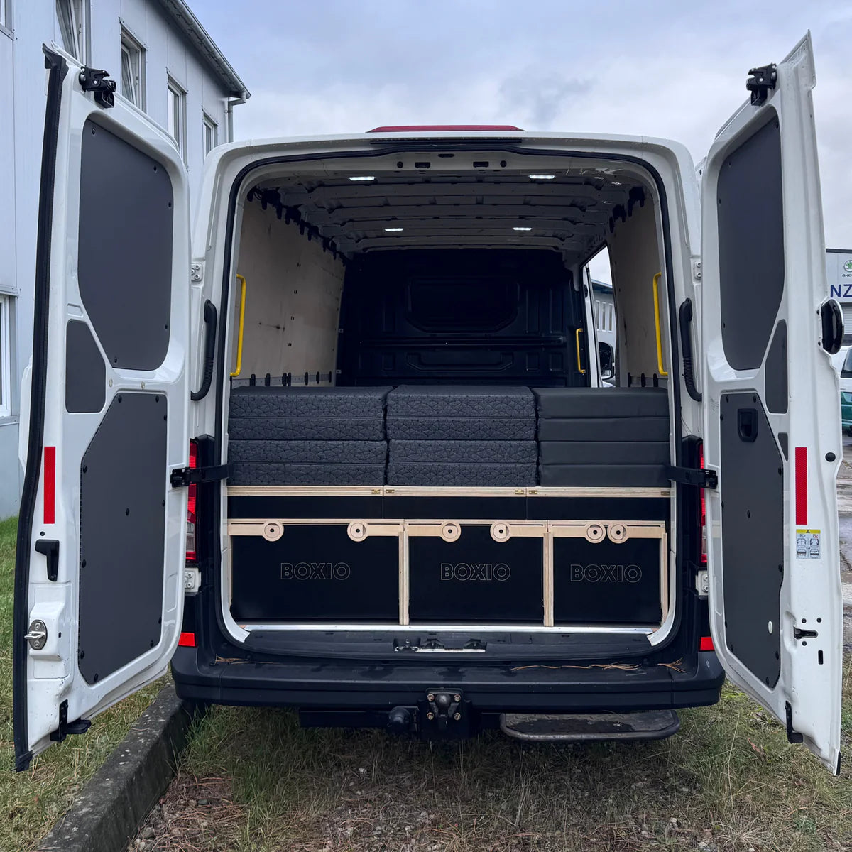 BOXIO RACK Modulare Campingbox mit Bett BUNDLE XXL