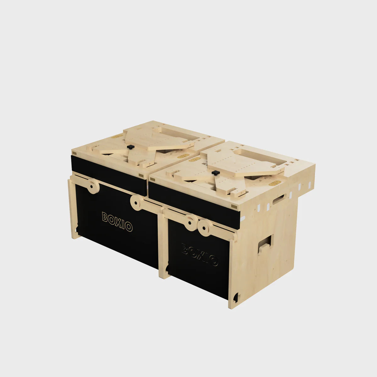 BOXIO RACK Modulare Campingbox mit Bett BUNDLE M