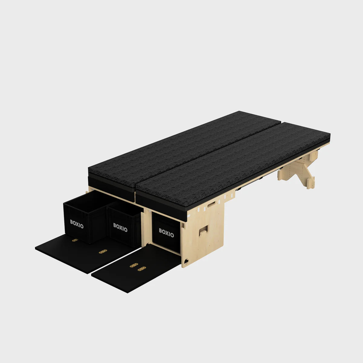 BOXIO RACK Modulare Campingbox mit Bett BUNDLE M