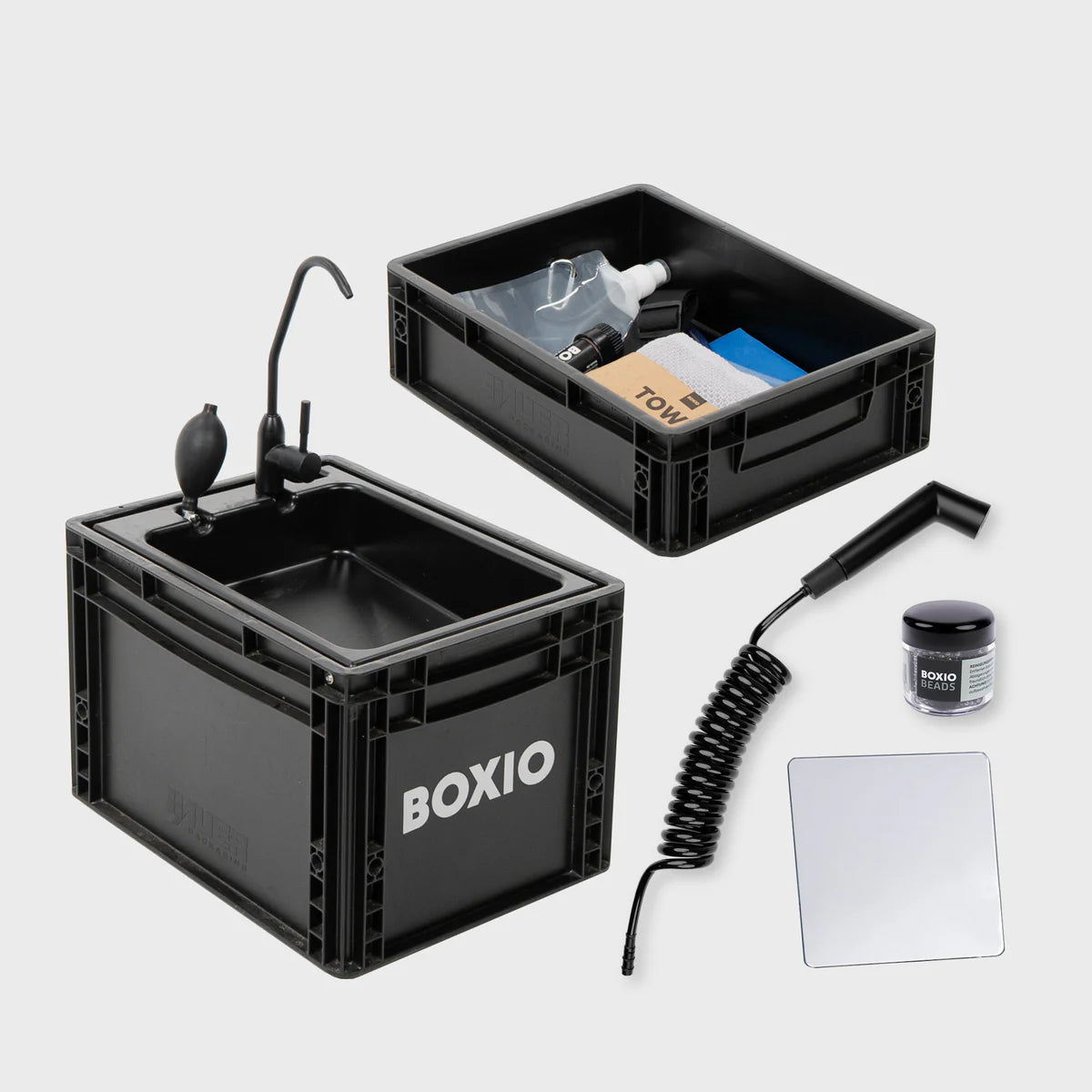 BOXIO WASH MAX+ mobiles Waschbecken mit Filter-System