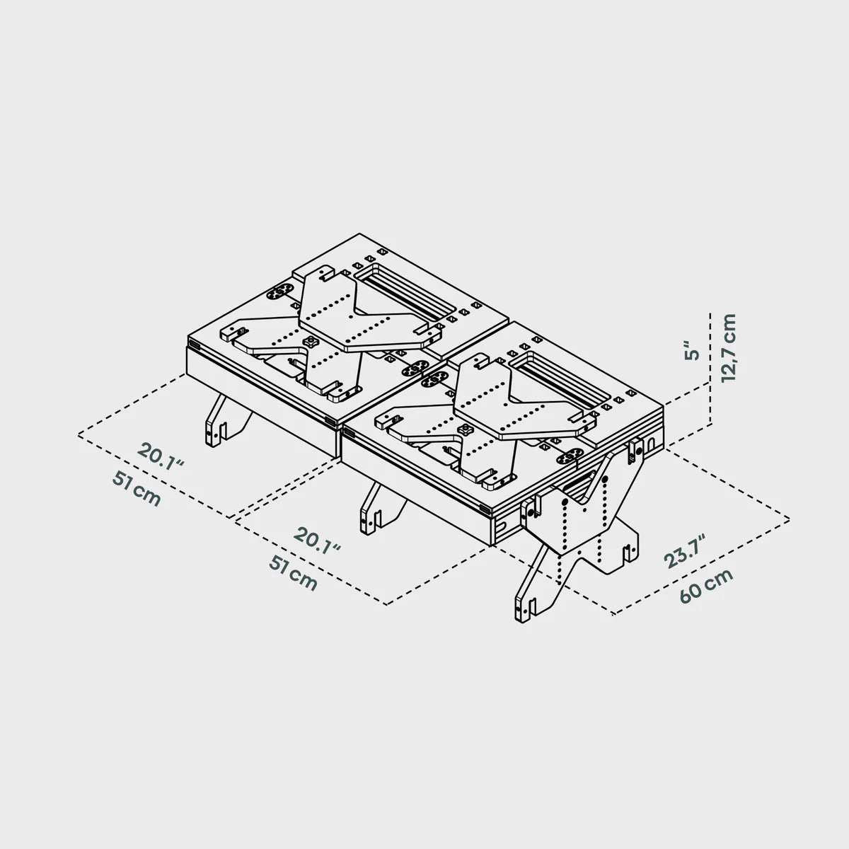 BOXIO RACK Modulares Campingbett M