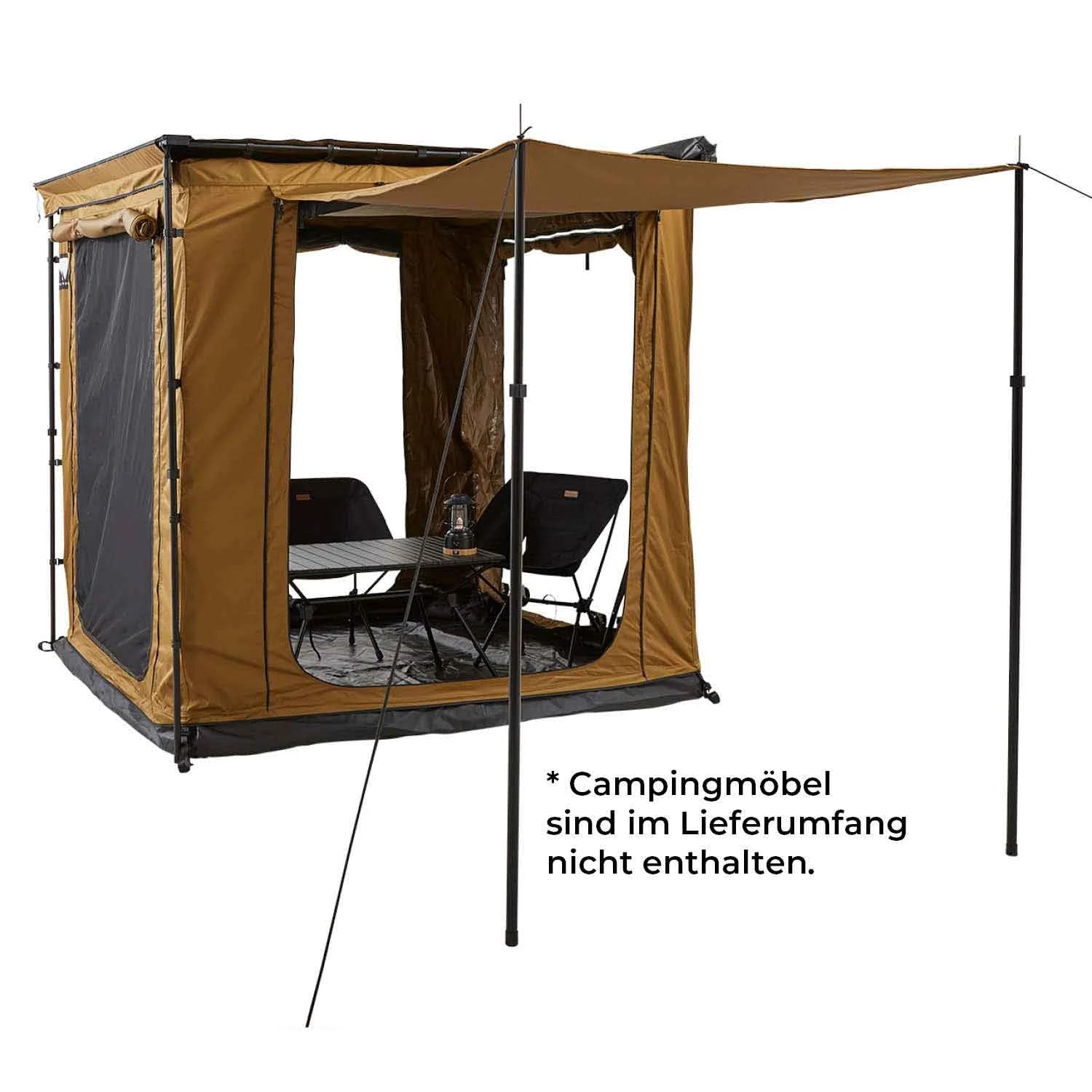 VICKYWOOD Zeltraum mit Seitenmarkise