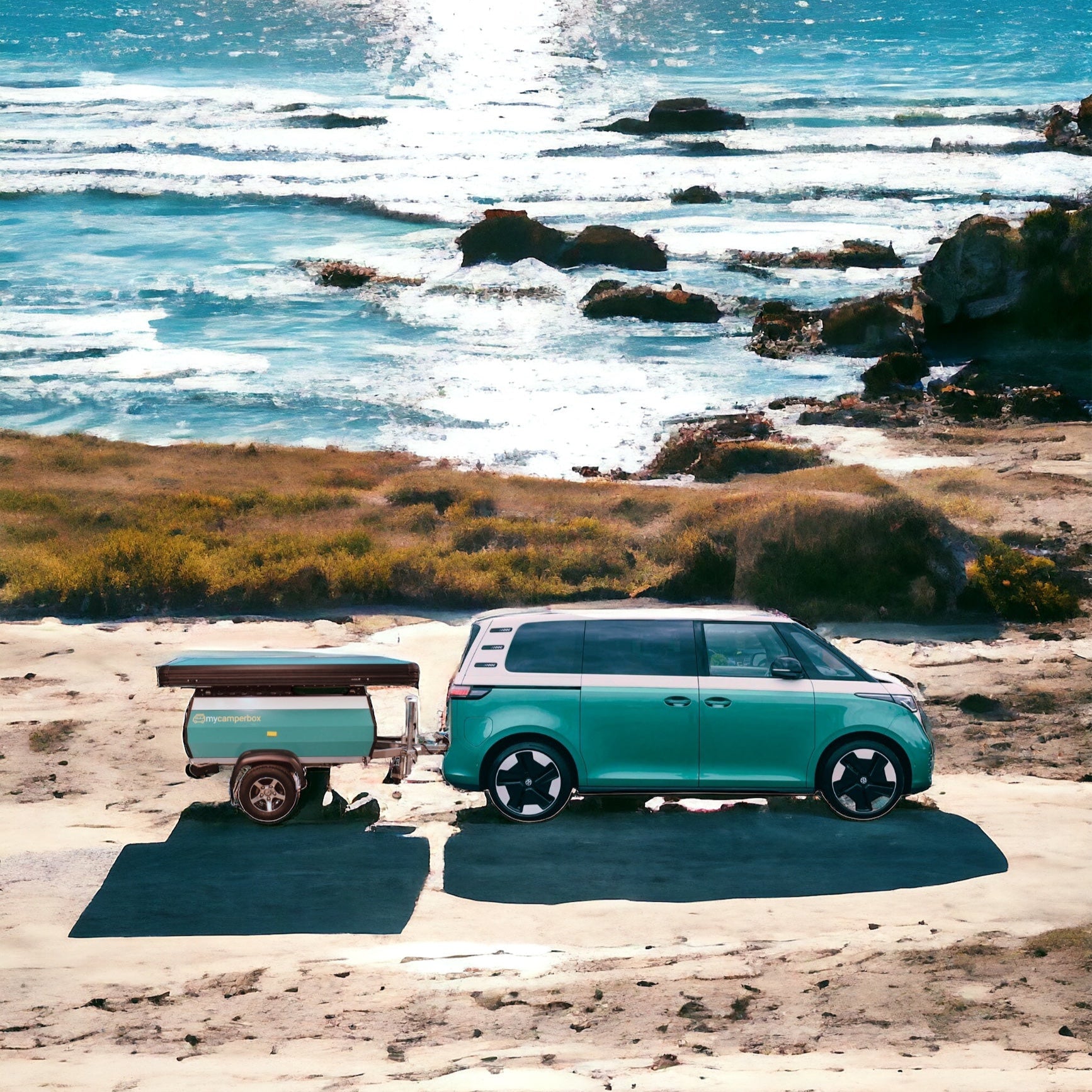 Vario Bulli am Strand